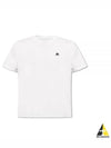 Satellite Logo Detail Crew Neck Short Sleeve T-Shirt White - MOOSE KNUCKLES - BALAAN 2