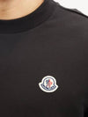 Felt symbol logo applique sweatshirt black 8G00051 809KR 999 - MONCLER - BALAAN 3