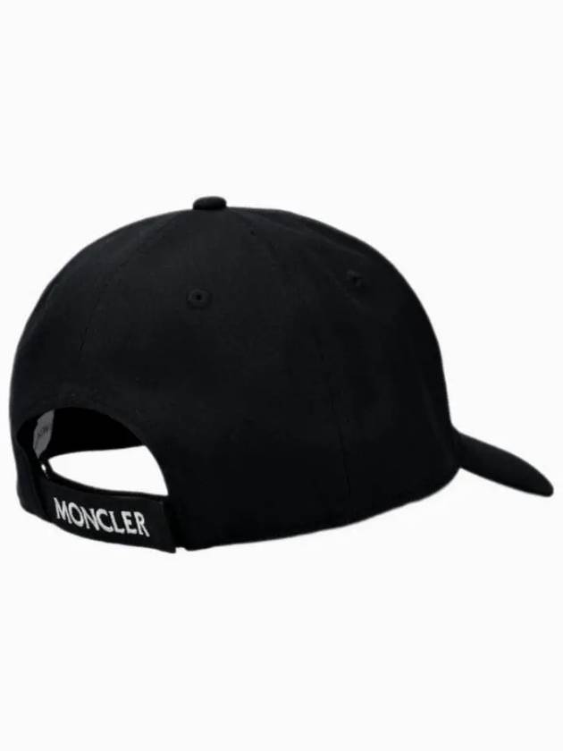 Logo Patch Ball Cap Black - MONCLER - BALAAN 4