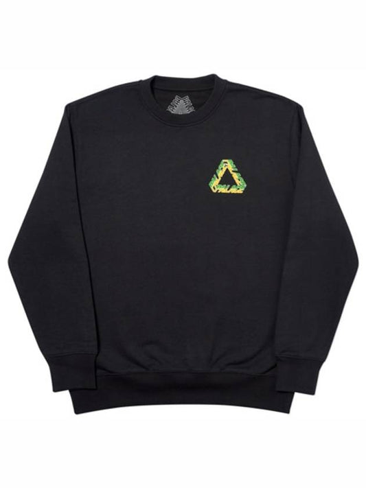 Split P3 Crew Neck Sweatshirt Black AUTUMN SPLIT P3 CREW BLACK - PALACE - BALAAN 2