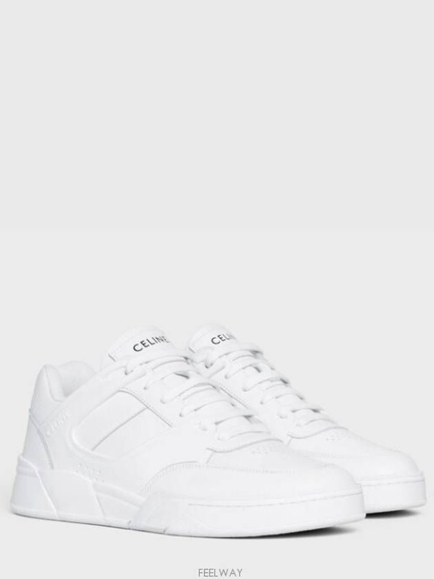 CT 07 Calfskin Low Top Sneakers White - CELINE - BALAAN 3