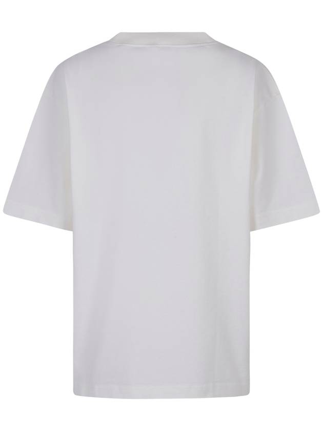 Stamp Logo Cotton Short Sleeve T-Shirt White - ACNE STUDIOS - BALAAN 3