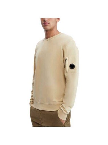 Light Fleece Sweatshirt Beige - CP COMPANY - BALAAN 1