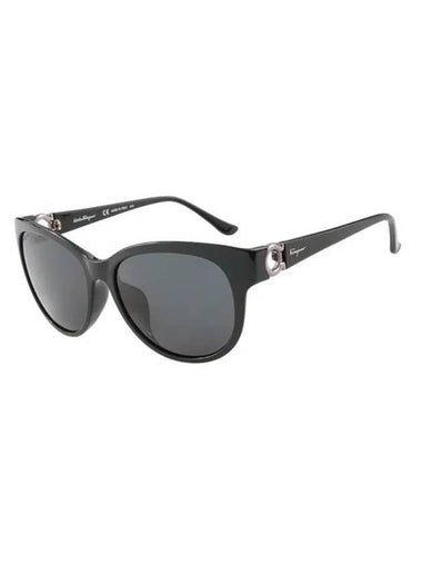 Eyewear Round Sunglasses Black - SALVATORE FERRAGAMO - BALAAN 1