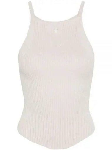 Holistic Ribbed Knit Sleeveless Lime Stone - COURREGES - BALAAN 1