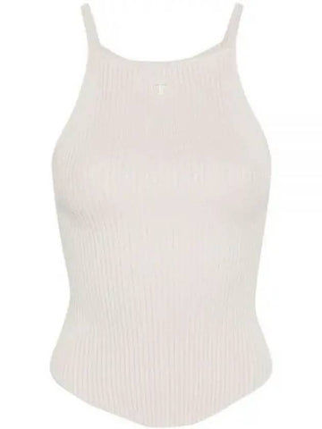 Holistic Ribbed Knit Sleeveless Lime Stone - COURREGES - BALAAN 1