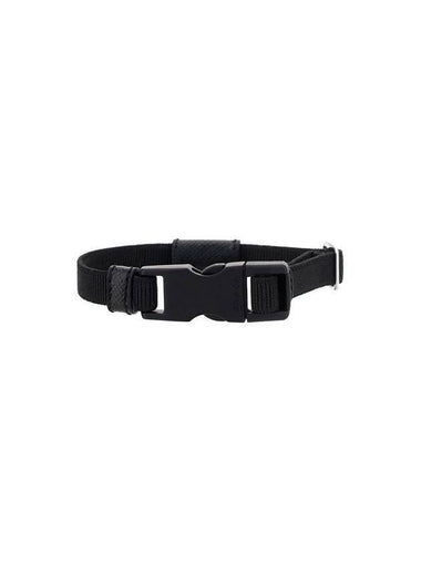 Elasticized Release Buckle Bracelet Black - PRADA - BALAAN 1