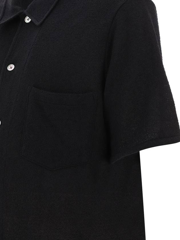 Box Boucle Short Sleeve Shirt Black - OUR LEGACY - BALAAN 5