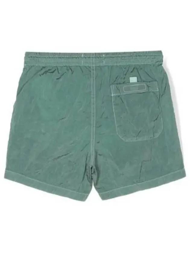 Stone Junior 12 14 Logo Patch Swim Shorts Khaki - STONE ISLAND - BALAAN 3