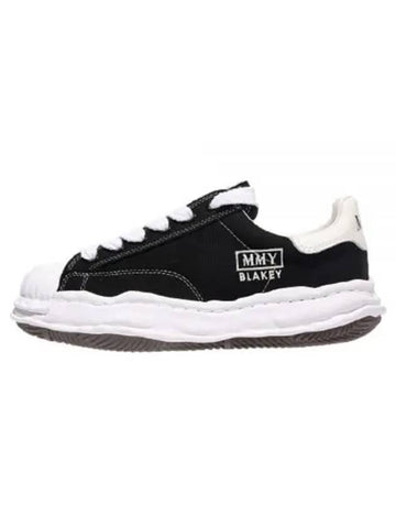 A08FW735 BLACK Blakey canvas low top sneakers - MIHARA YASUHIRO - BALAAN 1