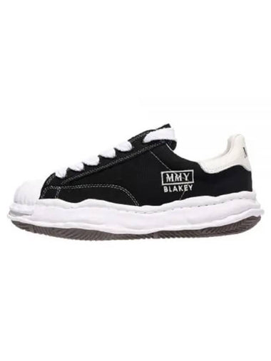 A08FW735 BLACK Blakey canvas low top sneakers - MIHARA YASUHIRO - BALAAN 1