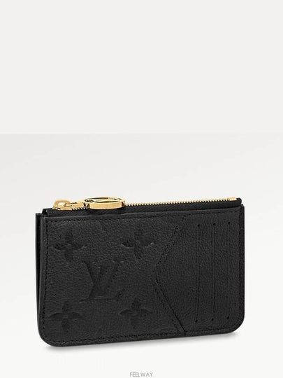 Romy Monogram Leather Card Wallet Black - LOUIS VUITTON - BALAAN 2