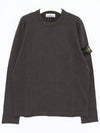 Compass Badge Ribbed Cotton Knit Top Charcoal - STONE ISLAND - BALAAN 2