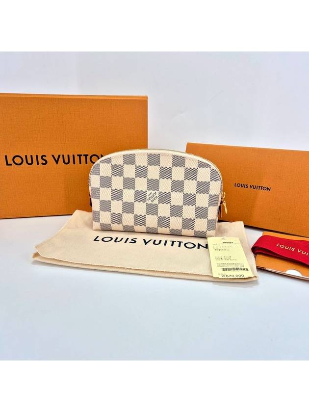 Damier Azur Cosmetic Pouch Bag - LOUIS VUITTON - BALAAN 2