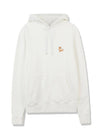 Chillax Fox Patch Classic Hoodie Ecru - MAISON KITSUNE - BALAAN 1