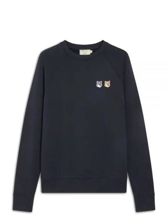 Double Fox Head Patch Classic Sweatshirt Anthracite - MAISON KITSUNE - BALAAN 2