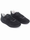 New Trainer Nubuck Low Top Sneakers Black - LANVIN - BALAAN 3