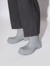 Square Toe Rubber Rain Boots Grey - BALENCIAGA - BALAAN 4