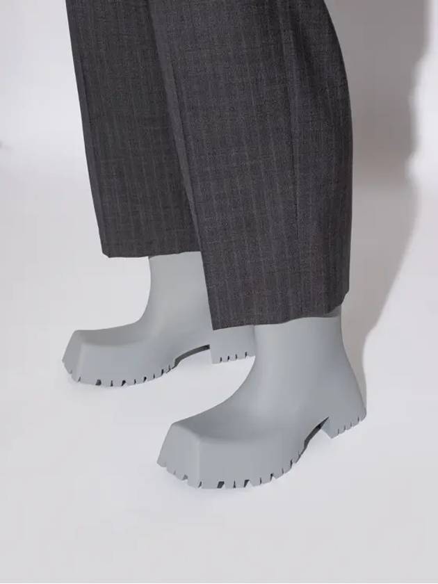 Square toe rubber rain boots gray - BALENCIAGA - BALAAN 4