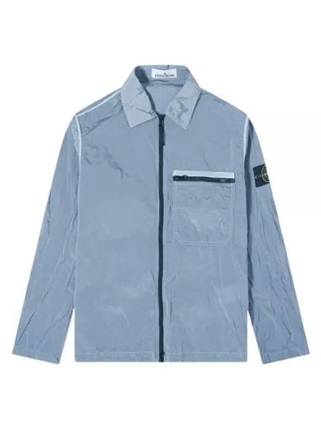 Nylon Metal Econyl Regenerated Zip-Up Jacket Sky Blue - STONE ISLAND - BALAAN 2