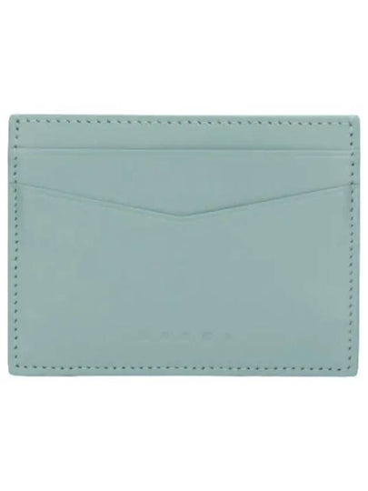 Flat Leather Card Wallet Mint - MARNI - BALAAN 2