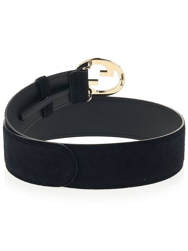 Blondie Wide Belt Black - GUCCI - BALAAN 5