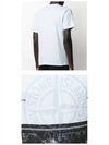 Block Logo Printing Short Sleeve T-Shirt Blue - STONE ISLAND - BALAAN 6