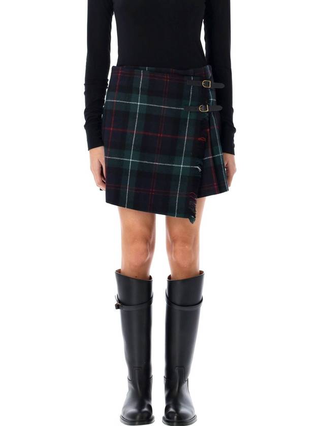 TARTAN MINI SKIRT PLEATED - POLO RALPH LAUREN - BALAAN 1