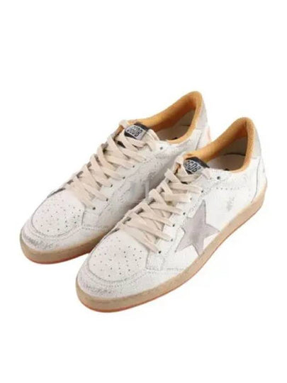 Ball Star Wishes Leather Low Top Sneakers Orange - GOLDEN GOOSE - BALAAN 2