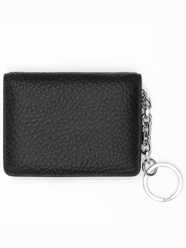 4 Stitch Keyring Card Wallet Black - MAISON MARGIELA - BALAAN 3