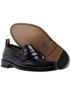 Pleated Leather Penny Loafers Black - THOM BROWNE - BALAAN 6