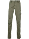 Men's Waffen Patch Straight Pants Sage Green - STONE ISLAND - BALAAN 2