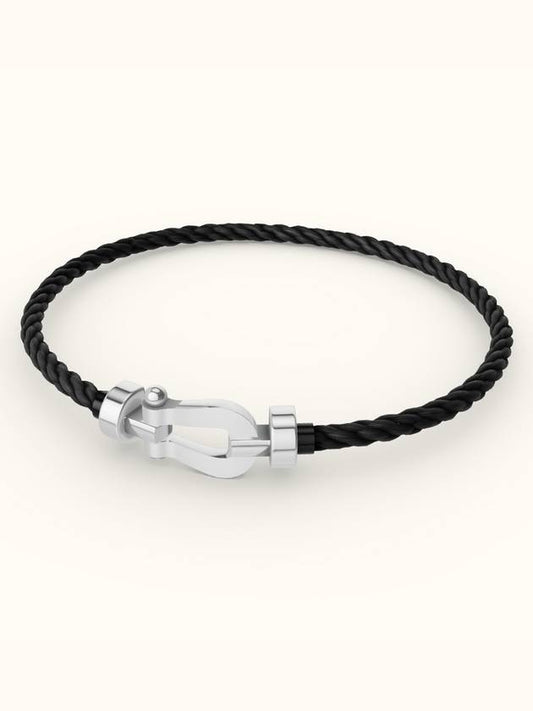 Posten bracelet medium white gold black 0B0075 6B0372 - FRED - BALAAN 1