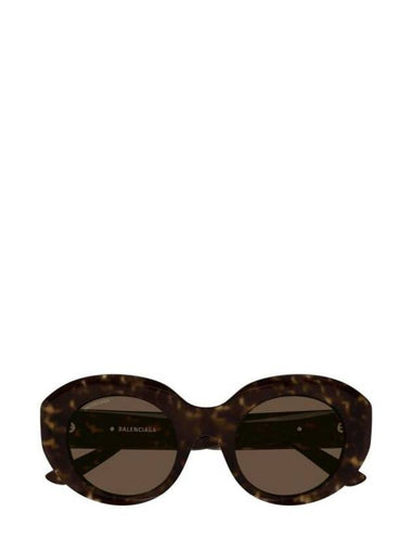 Eyewear Oval Frame Sunglasses Havana - BALENCIAGA - BALAAN 1