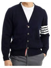 Milano Stitch 4 Bar Cardigan Navy - THOM BROWNE - BALAAN 2