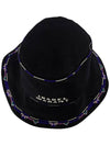 Halena Embroidery Logo Bucket Hat Black - ISABEL MARANT - BALAAN 5