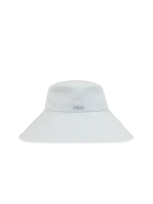 Logo Plaque Cloche Bucket Hat Light Blue - FENDI - BALAAN 1