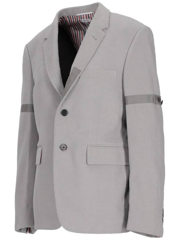 armband jacket gray - THOM BROWNE - BALAAN 3