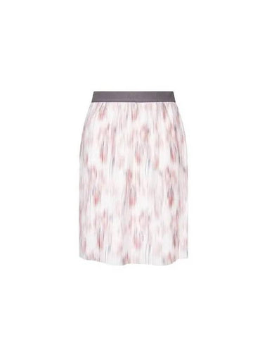 Women s printed banding pleated skirt off white 270276 - ARMANI EXCHANGE - BALAAN 1