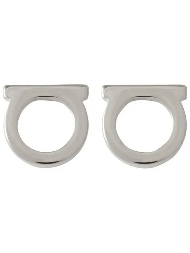 Gancini Earings Silver - SALVATORE FERRAGAMO - BALAAN 3