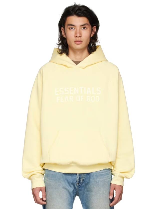 Logo Print Hooded Top Light Tuscan - FEAR OF GOD ESSENTIALS - BALAAN.