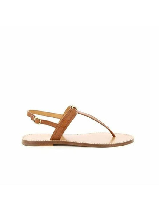 Triomphe Strap Sandals Tan - CELINE - BALAAN 1