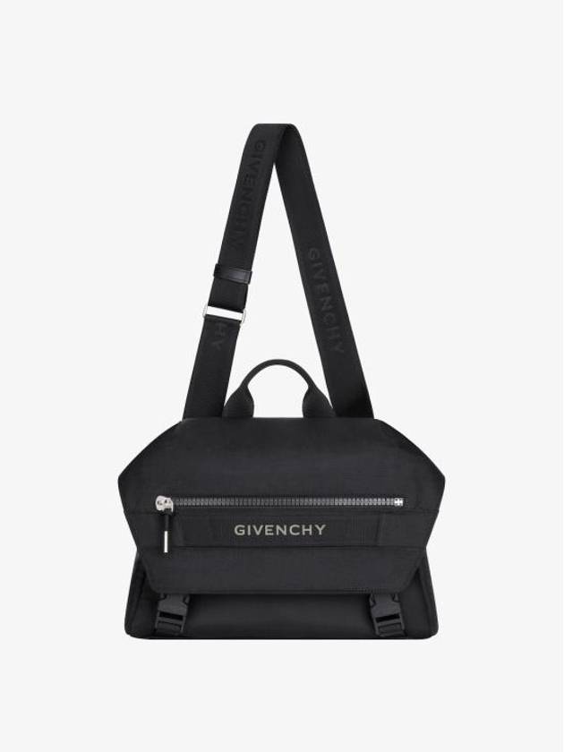 G Trek Logo Nylon Messenger Bag Black - GIVENCHY - BALAAN 2