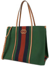 Women's Interlocking Tote Bag Green - GUCCI - BALAAN 3