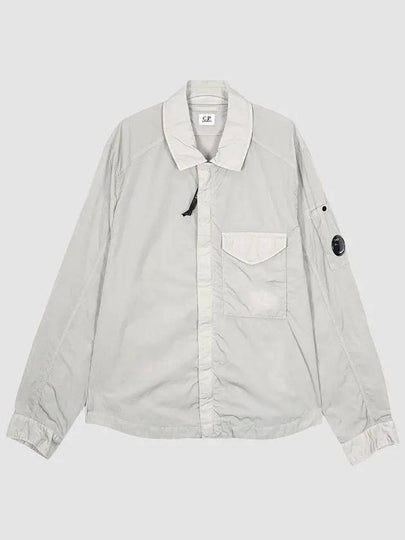 Men's Chrome R Over Shirt Zip Up Jacket Grey - CP COMPANY - BALAAN 2