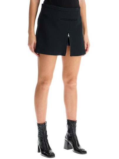 twill mini skirt with zipper - COURREGES - BALAAN 2