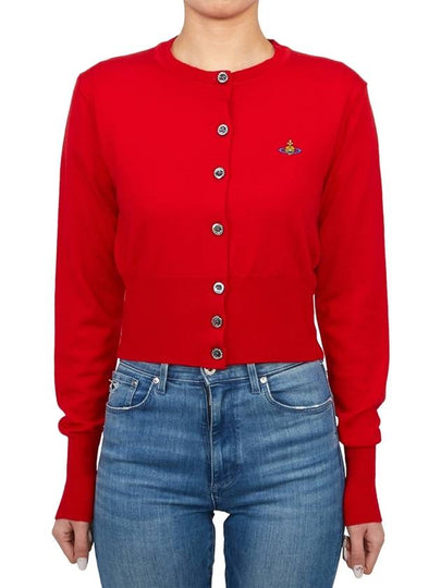 Bea Crop Cardigan Red 1803002UY0006H401 - VIVIENNE WESTWOOD - BALAAN 2