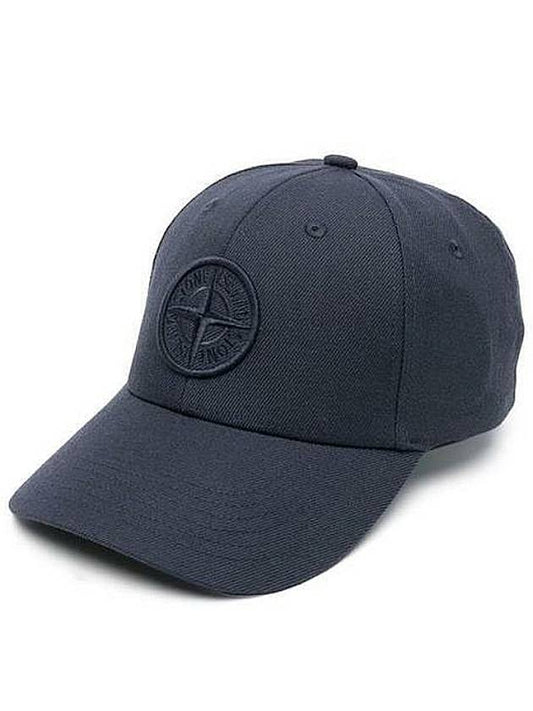 Embossed Logo Base Ball Cap Navy - STONE ISLAND - BALAAN 2