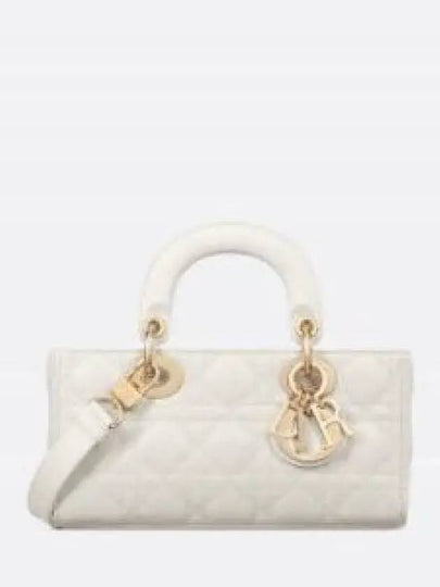 Lady D Joy Cannage Small Lambskin Tote Bag Latte - DIOR - BALAAN 2