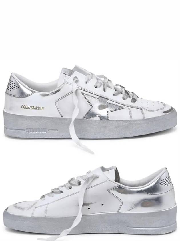 Star Dan Silver Tab Low Top Sneakers White - GOLDEN GOOSE - BALAAN 2